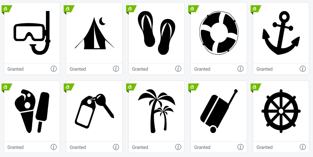 Iconos de playa cricut maker 3